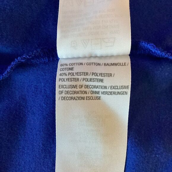 Quacker Factory Gone Sailing Short Sleeve Top Women's 1X in Nautical Blue - Picture 8 of 10